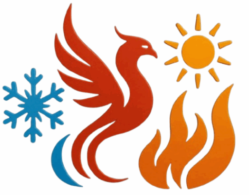 Főnix Épgép Kft. fehér hátteres logó